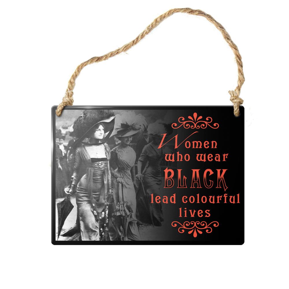 3.5&quot; Women Who Wear Black Sign, SKU AL-ALHS1, UPC 700317068044