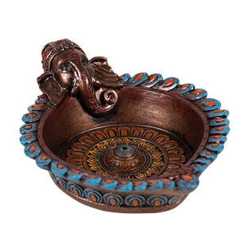 5.75&quot; Ganesha Stick Incense Burner, SKU PG-13542, UPC 700317047506