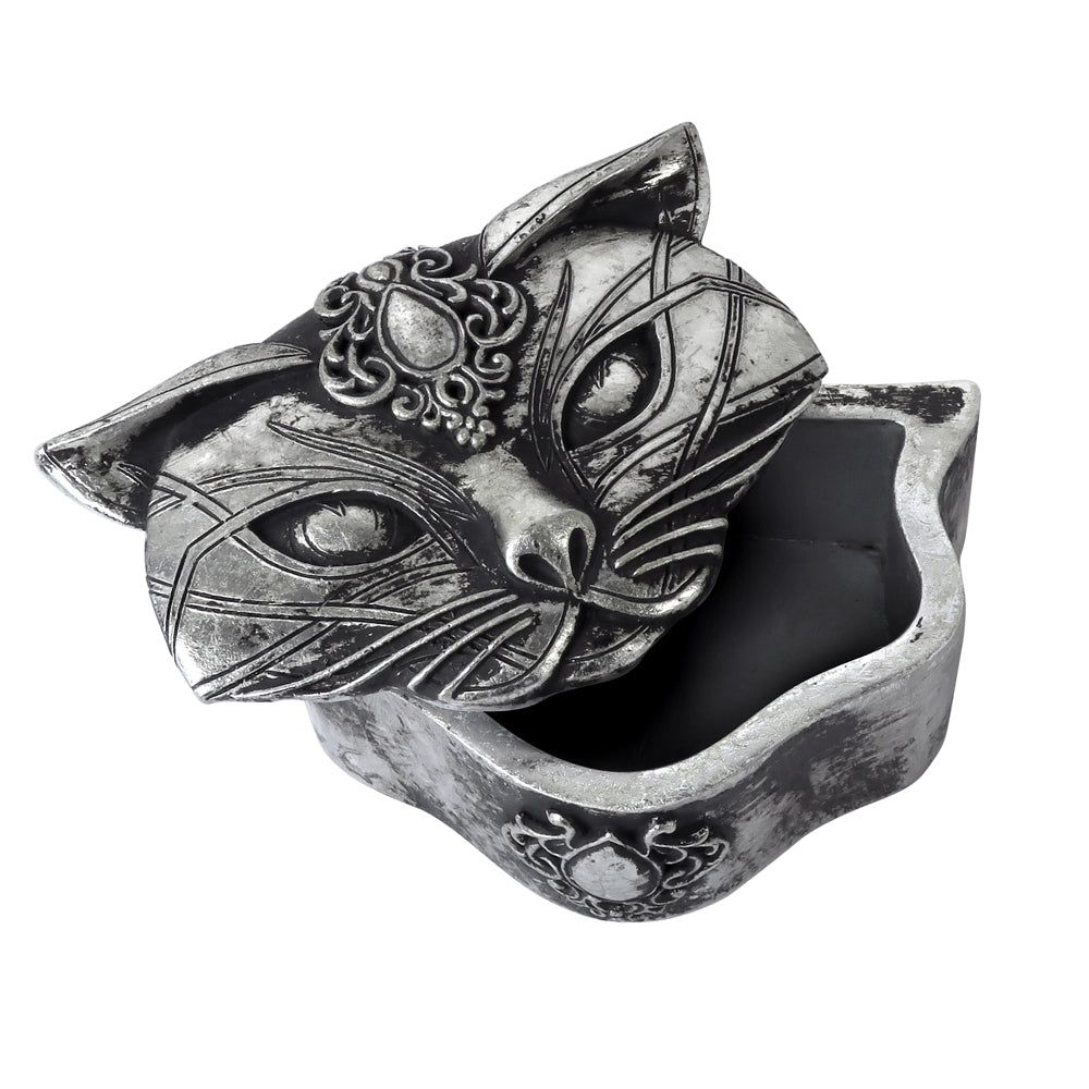 4&quot; Sacred Cat Trinket Box, SKU AL-V78, UPC 700317064107