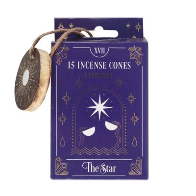 Tarot Series Incense Cones - The Star - Lavender (Pack of 15), SKU PG-14586, UPC 700317031925