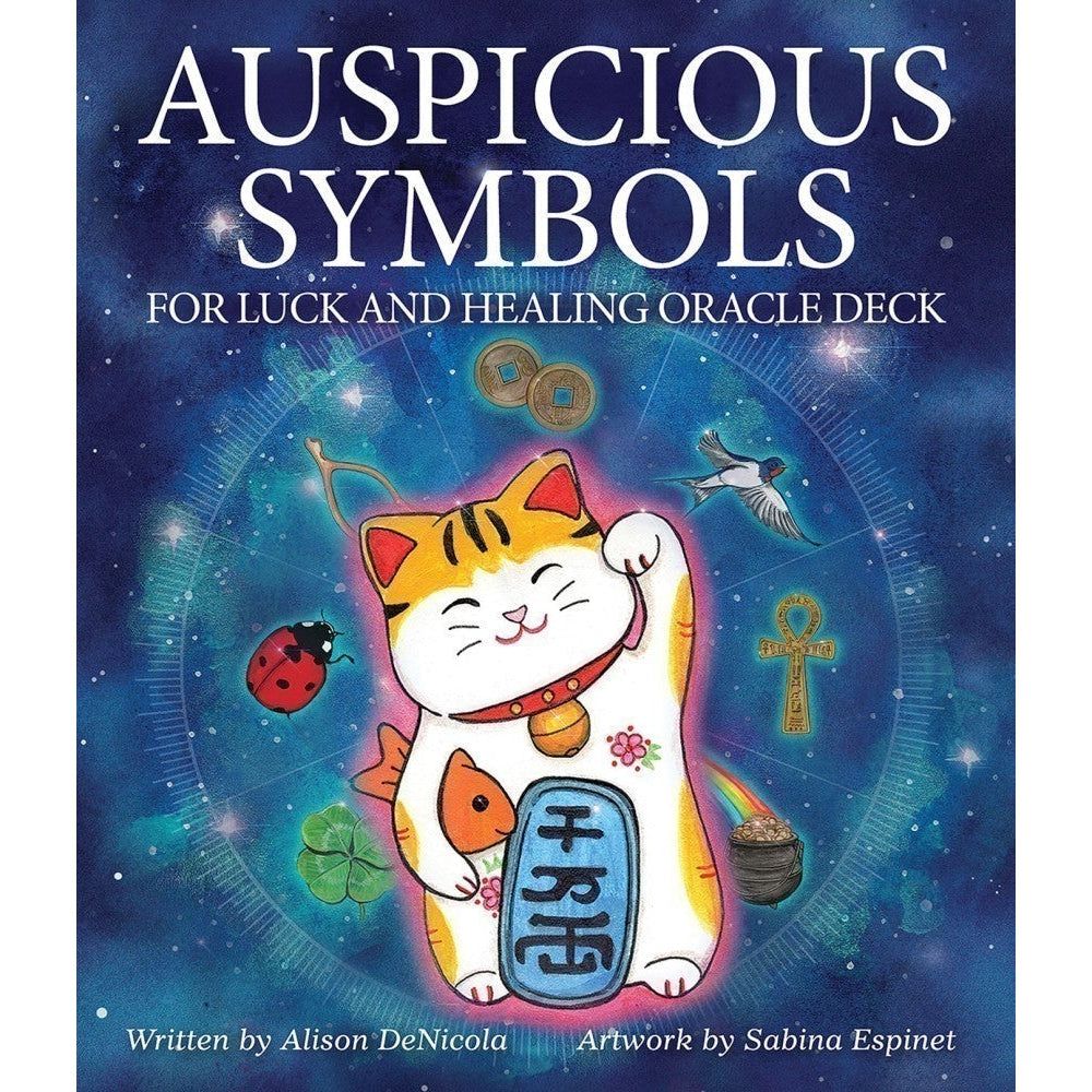 Auspicious Symbols for Luck and Healing Oracle Deck by Alison DeNicola, Sabina Espinet, SKU UG-ASL4…