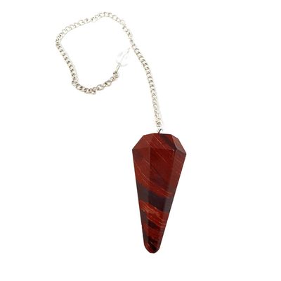 6-Sided Pendulum - Snakeskin Agate, SKU PEND-97, UPC 6016010366320