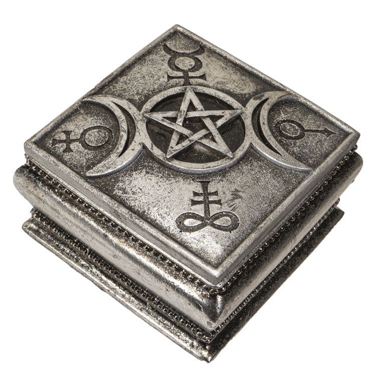 3.5&quot; Triple Moon Spell Box, SKU PG-14519, UPC 700317059493