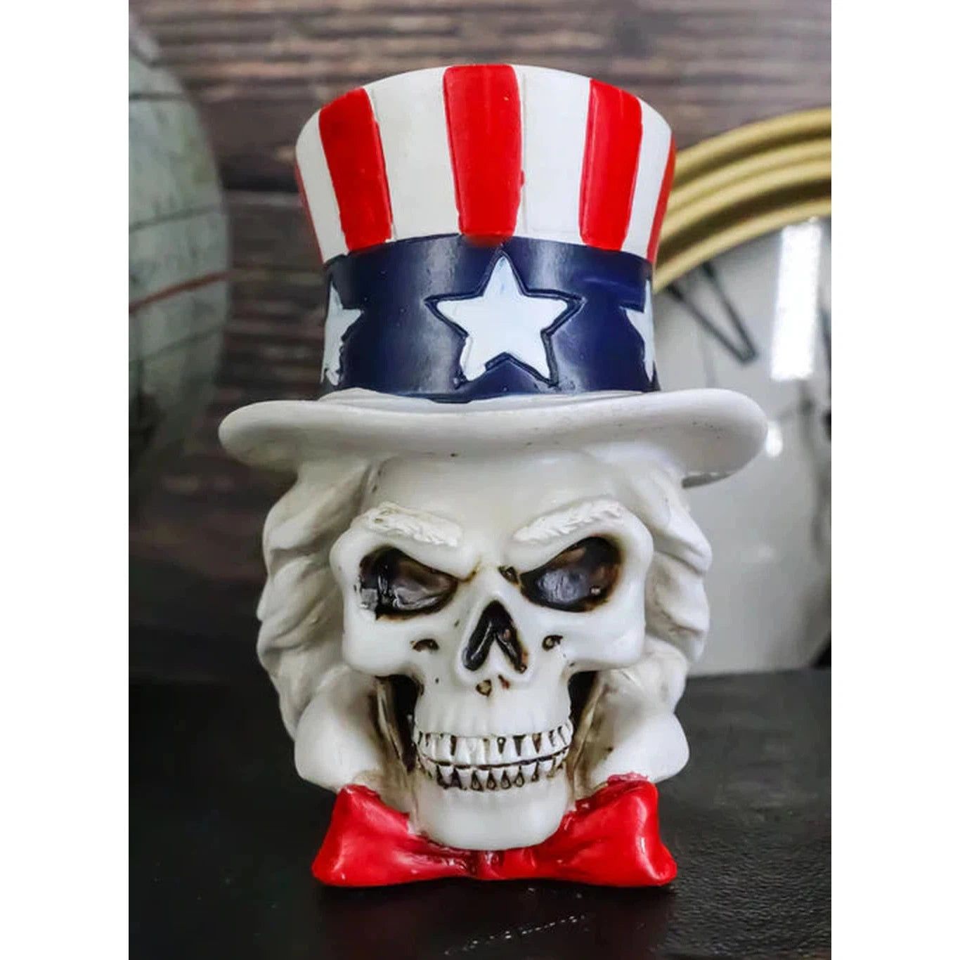 3&quot; Skeleton Statue - Uncle Sam, SKU PG-Y7726, UPC 700317051893