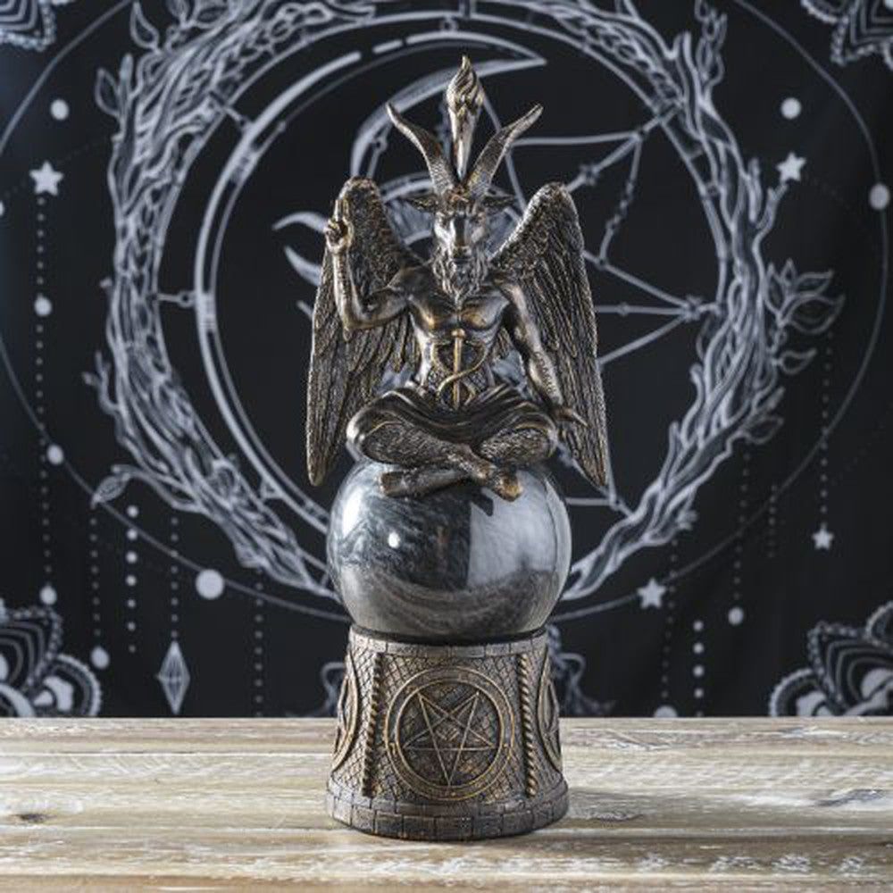 12&quot; Baphomet Storm Ball Statue, SKU PG-13935, UPC 700317024064