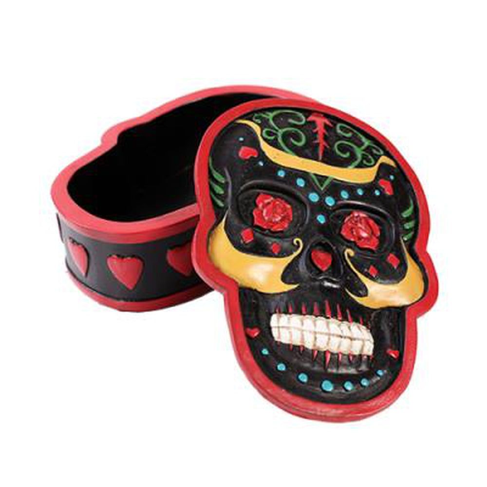 5&quot; Day of the Dead Display Box - Black, SKU PG-10812, UPC 700317038221