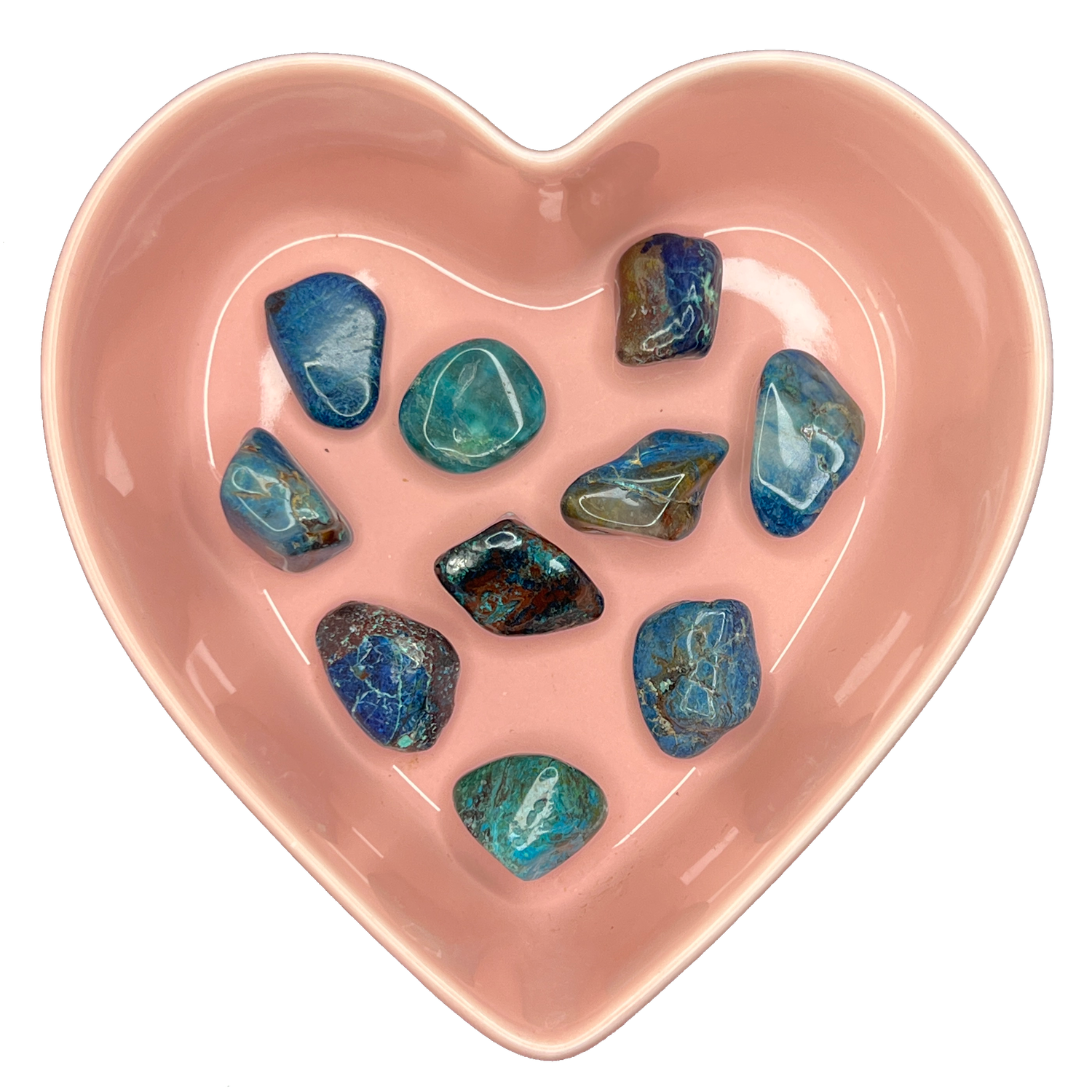 Shattuckite Tumbled Stone Natural Gemstone - One Stone, SKU TR-571, UPC 700317030065