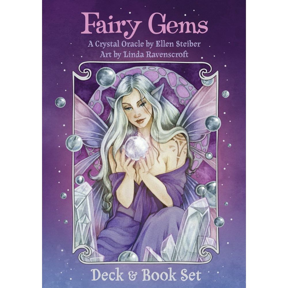 Fairy Gems Oracle Deck &amp; Book Set by Ellen Steiber, Linda Ravenscroft, SKU UG-FRG40, UPC 7003171257…