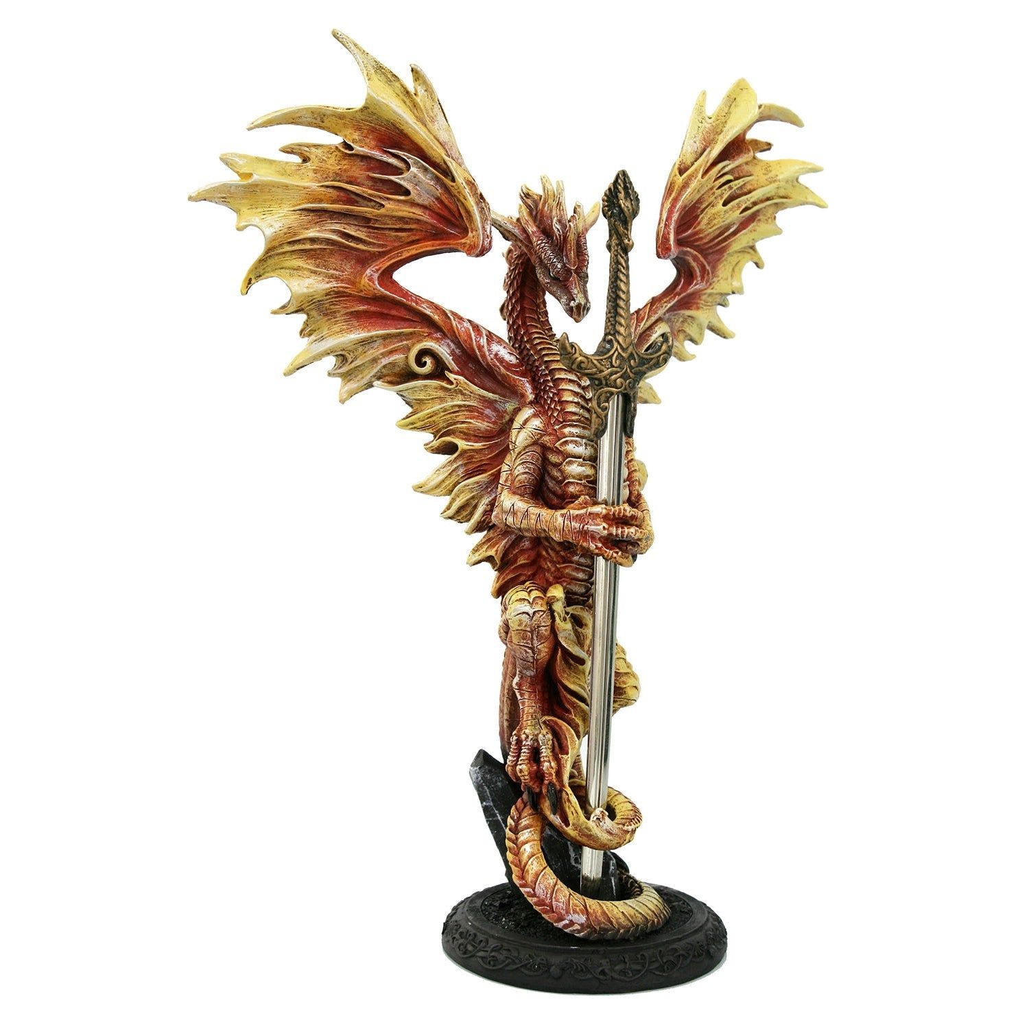 11.25&quot; Flame Dragon with Blade Letter Opener, SKU PG-12323, UPC 700317118329