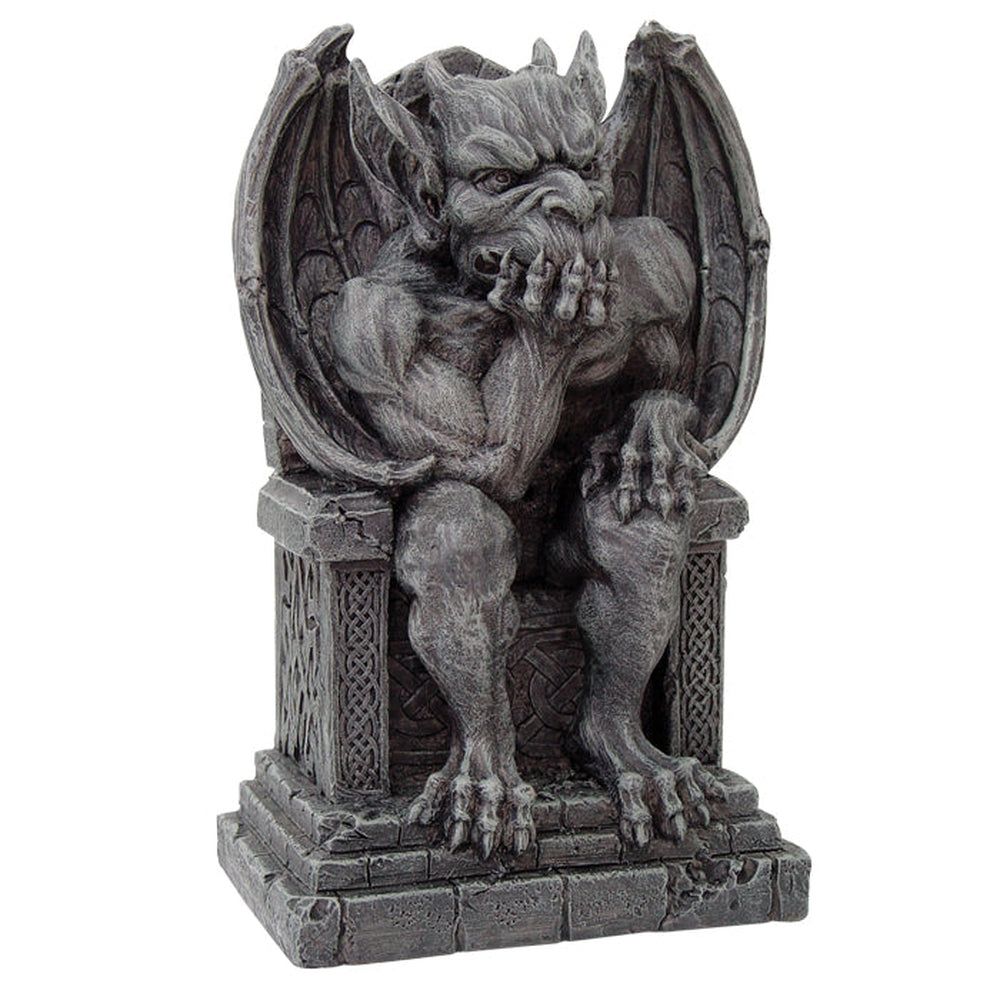 7.4&quot; Gargoyle on Throne Statue, SKU PG-8290, UPC 700317109273