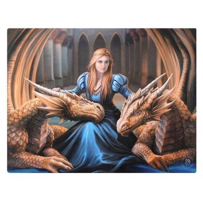 9.8&quot; Anne Stokes Canvas Print - Fierce Loyalty Dragon&#39;s, SKU PG-13826, UPC 700317299387