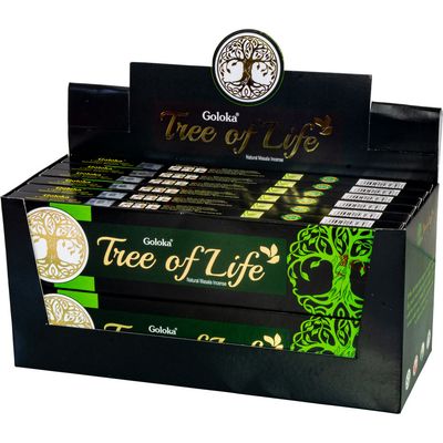 Goloka Incense 15 grams - Tree of Life (Pack of 12), SKU KH-73120, UPC 700317067603