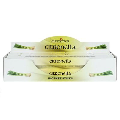 Elements Incense Sticks Display - Citronella (6 Packs of 20 Sticks), SKU PG-14424, UPC 700317070474