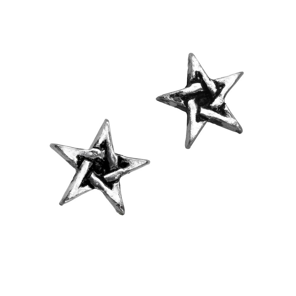 Pentagram Stud Earrings, SKU AL-E164, UPC 700317061083