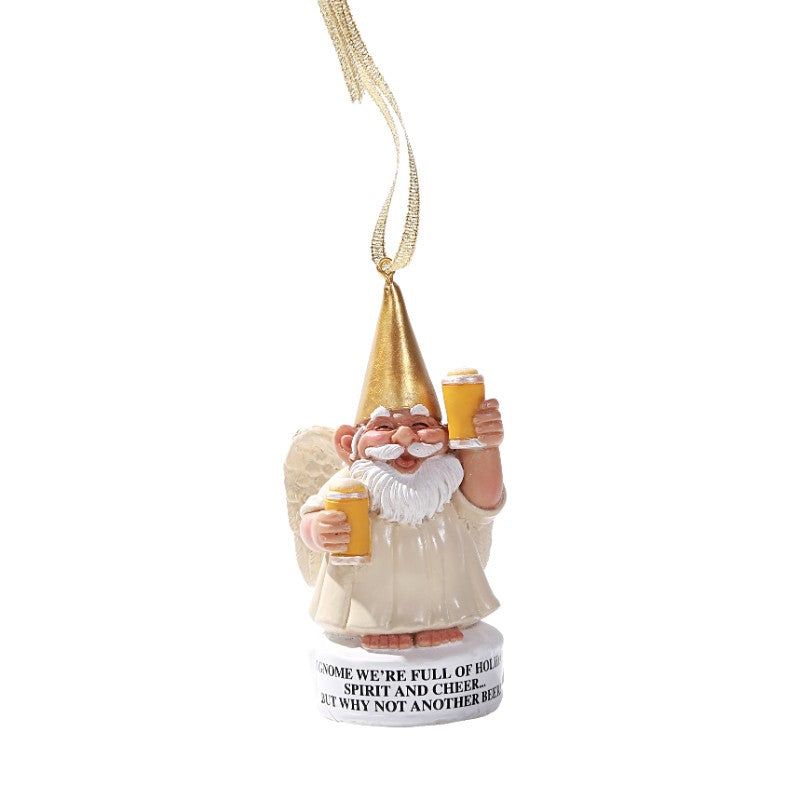 4&quot; Tree Ornament - Gnome Beer Angel, SKU PG-12700, UPC 700317041122