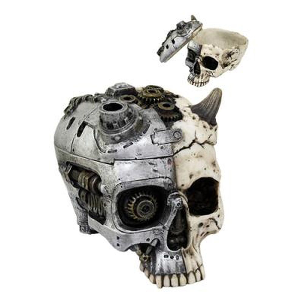 7&quot; Steampunk Skull Display Box, SKU PG-10451, UPC 700317071440