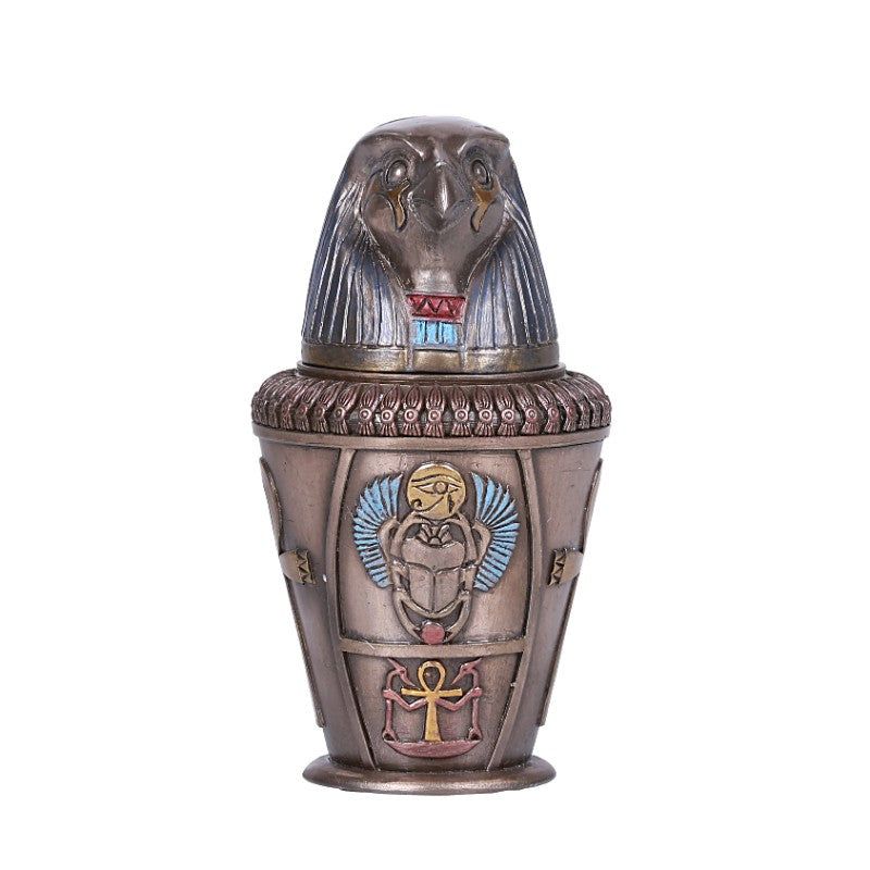 5.75&quot; Canopic Jar - Qebehsenuf, SKU PG-12717, UPC 700317292425