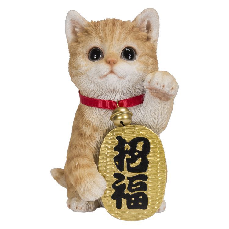6.5&quot; Lucky Cat Statue, SKU PG-13621, UPC 700317295501