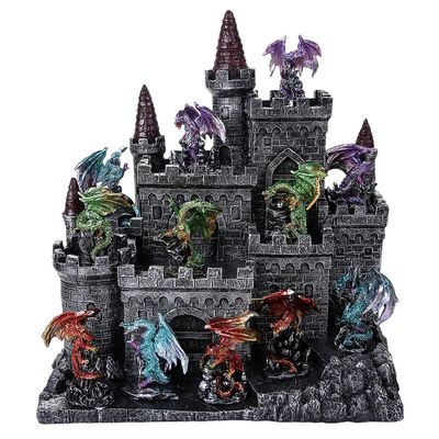 11&quot; Dragon Castle (Set of 12 Dragons), SKU PG-12522, UPC 700317118398