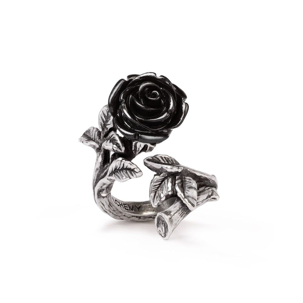 Wild Black Rose Ring - Size 6, SKU AL-R241L/N, UPC 700317063681