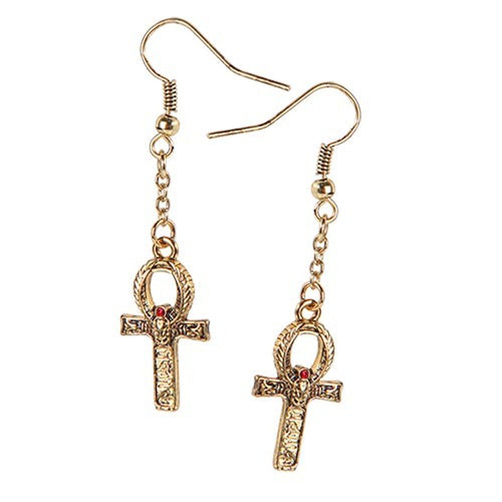 Scarab Cross Earrings, SKU PG-10365, UPC 6016005620697