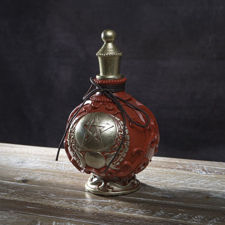 9&quot; Triple Moon Potion Bottle Statue, SKU PG-15095, UPC 700317120827