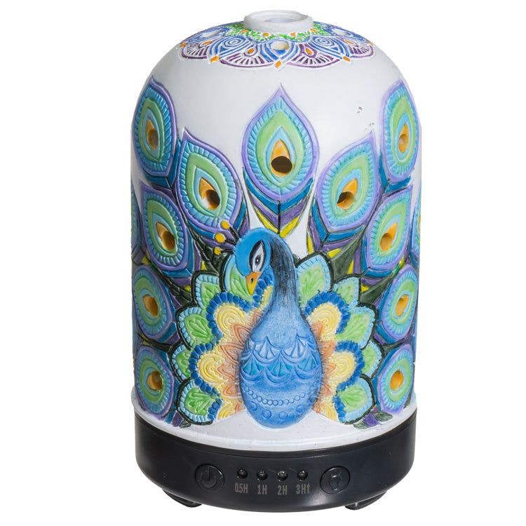 6&quot; Peacock Aroma Oil Diffuser, SKU PG-13938, UPC 700317119319