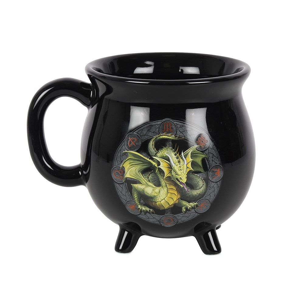 16 oz Anne Stokes Ceramic Color Changing Cauldron Mug - Mabon, SKU PG-15015, UPC 700317071181
