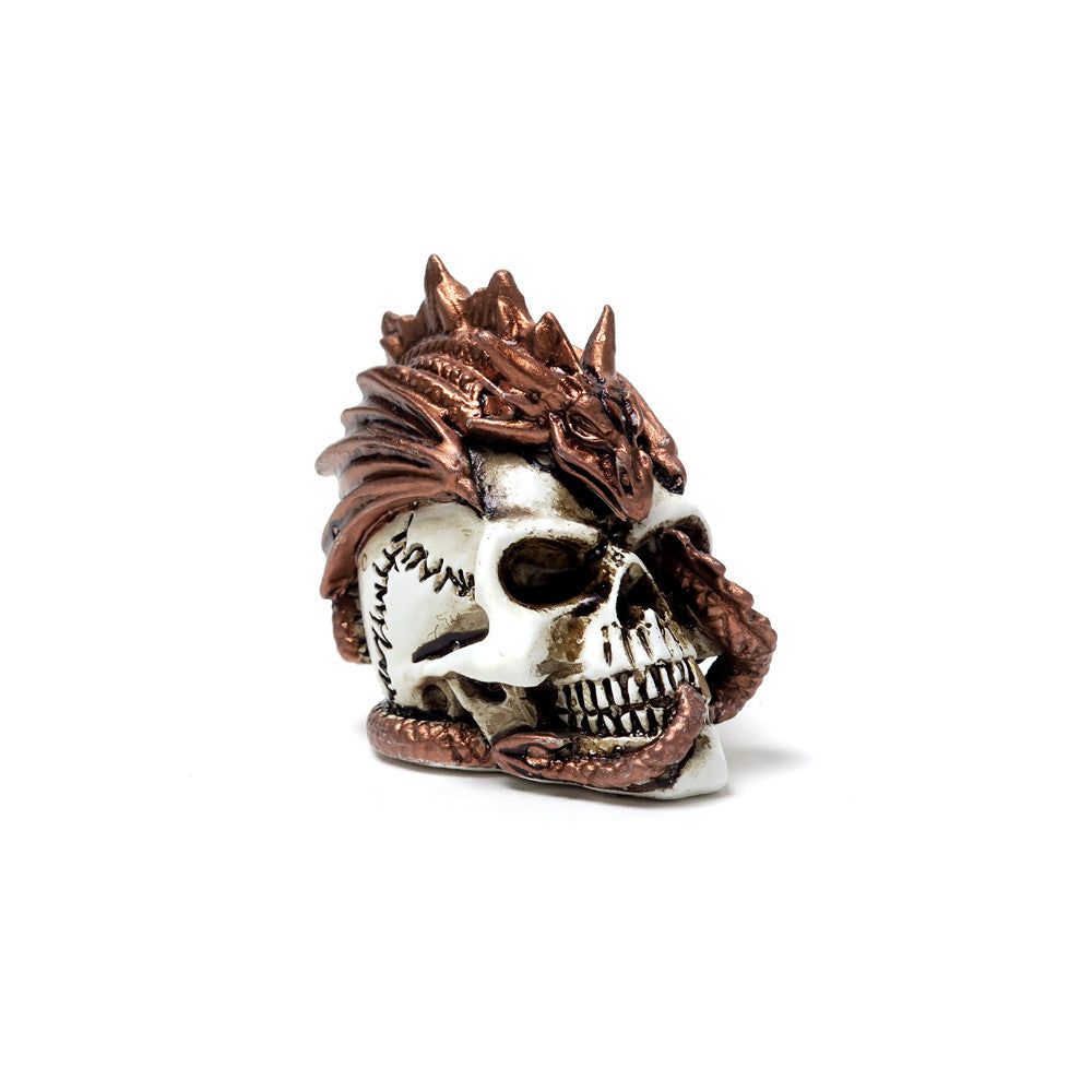 1.5&quot; Miniature Skull Statue - Dragon Keeper, SKU AL-VM4, UPC 700317065869