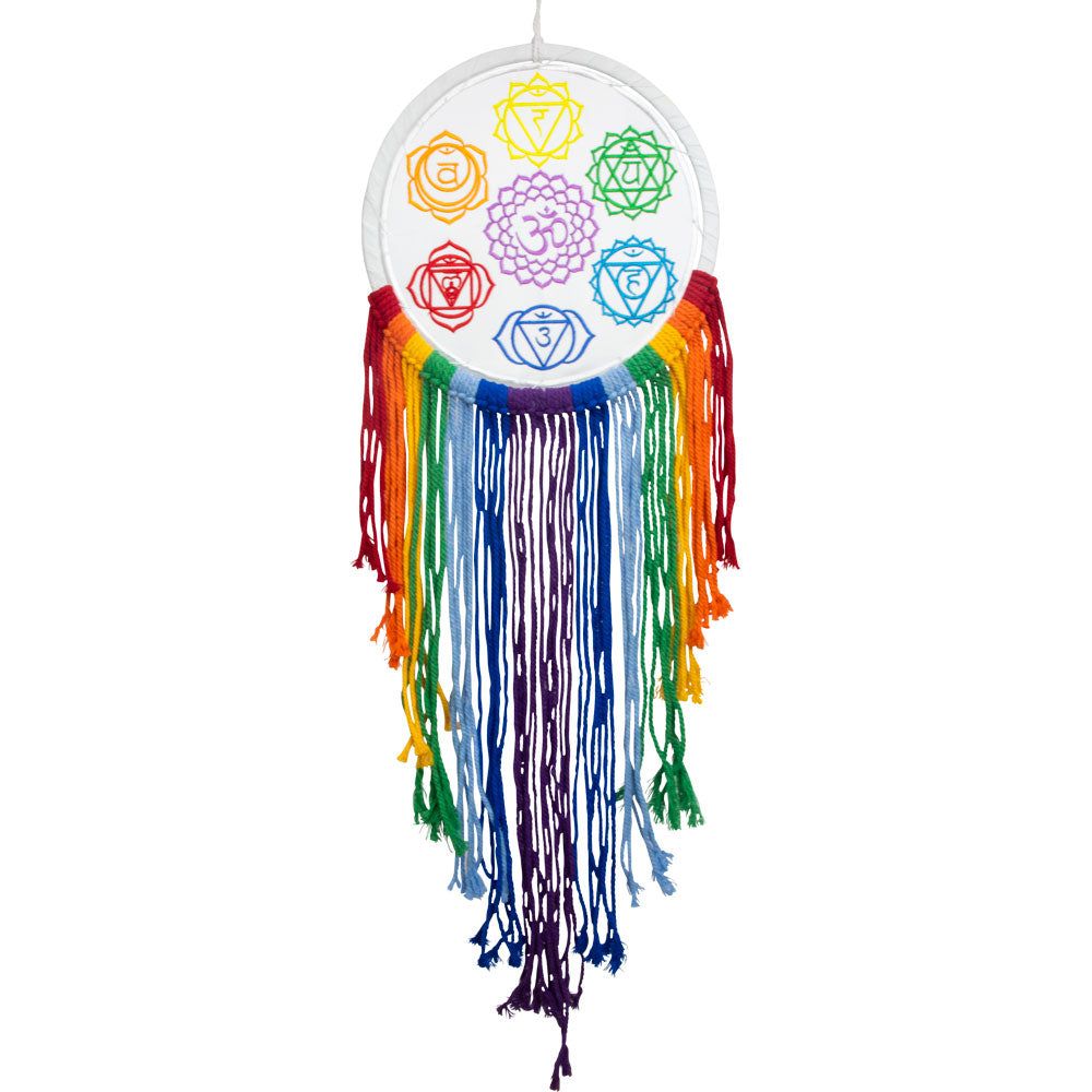 36&quot; Dream Catcher - Chakras Fringe, SKU KH-30263, UPC 700317068792