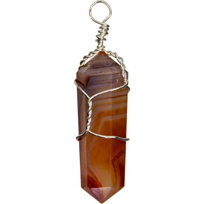 Wire Wrapped Point Pendant - Carnelian, SKU KH-98715-D5, UPC 700317056126