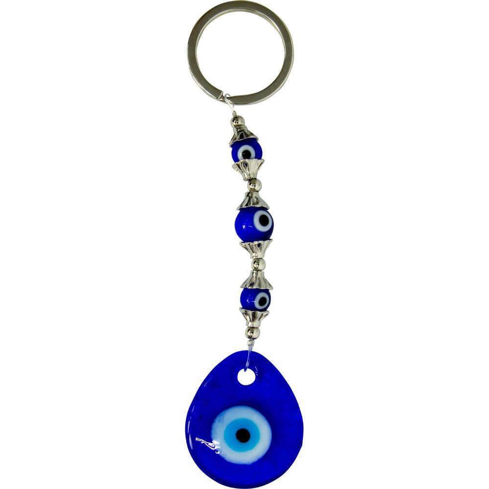 5&quot; Evil Eye Talisman Key Ring - Evil Eye Teardrop, SKU KH-63407, UPC 700317121077