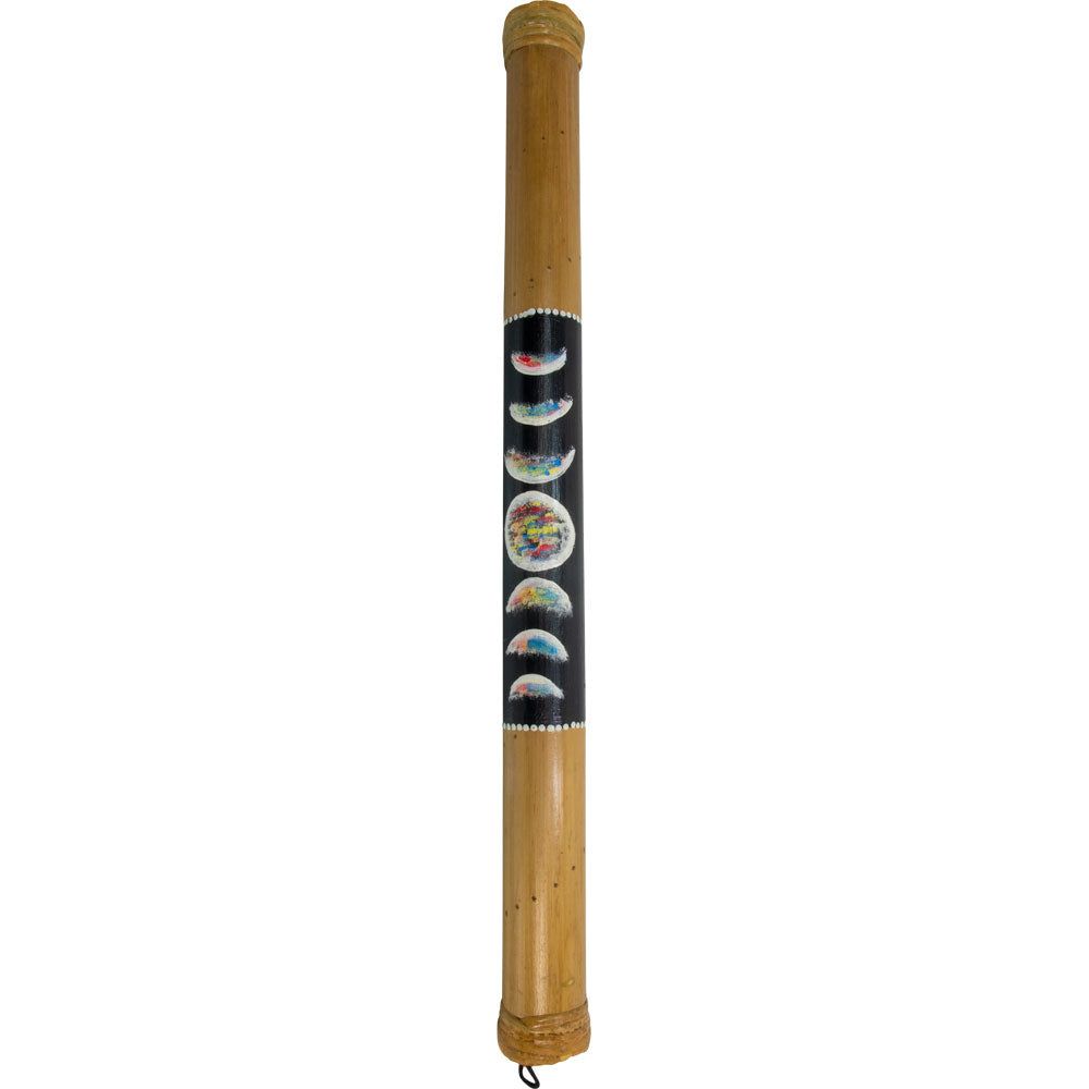 23&quot; Bamboo Rainstick - Moon Phases Painted, SKU KH-31269, UPC 700317122678