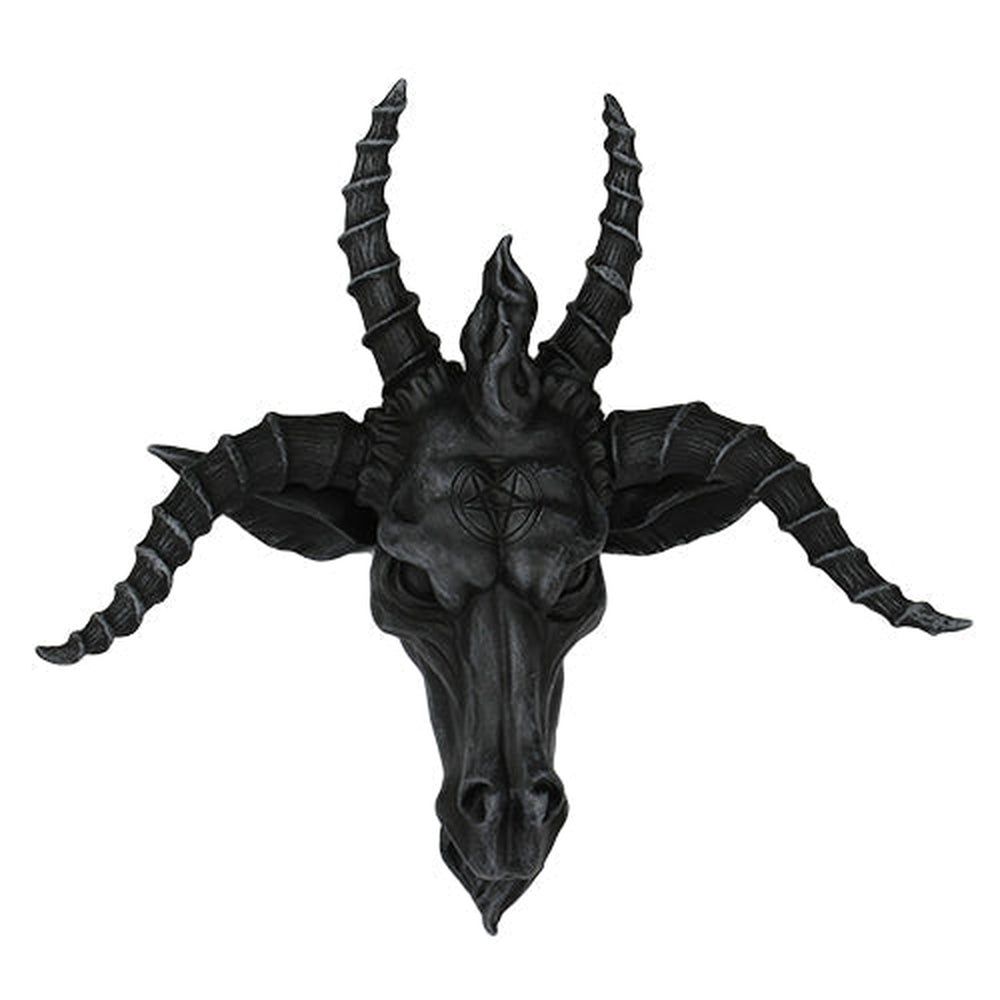 10&quot; Baphomet Skull Statue, SKU PG-10288, UPC 700317023128