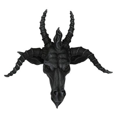 10&quot; Baphomet Skull Statue, SKU PG-10288, UPC 700317023128
