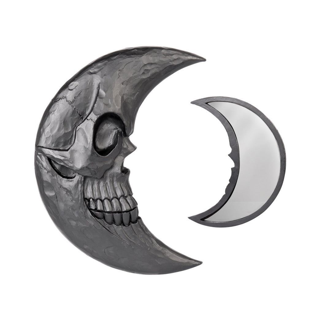 5&quot; Black Moon Hand Mirror, SKU PG-15042, UPC 700317052722