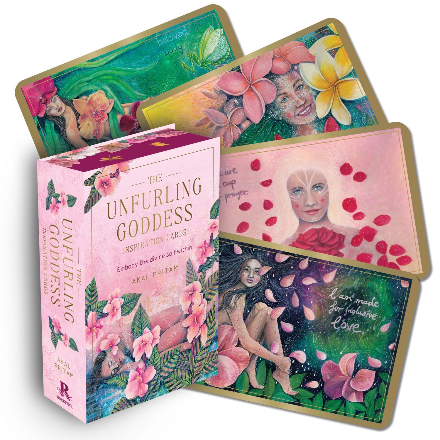 The Unfurling Goddess Inspiration Cards by Akal Pritam, SKU RP-230, UPC 700317126706