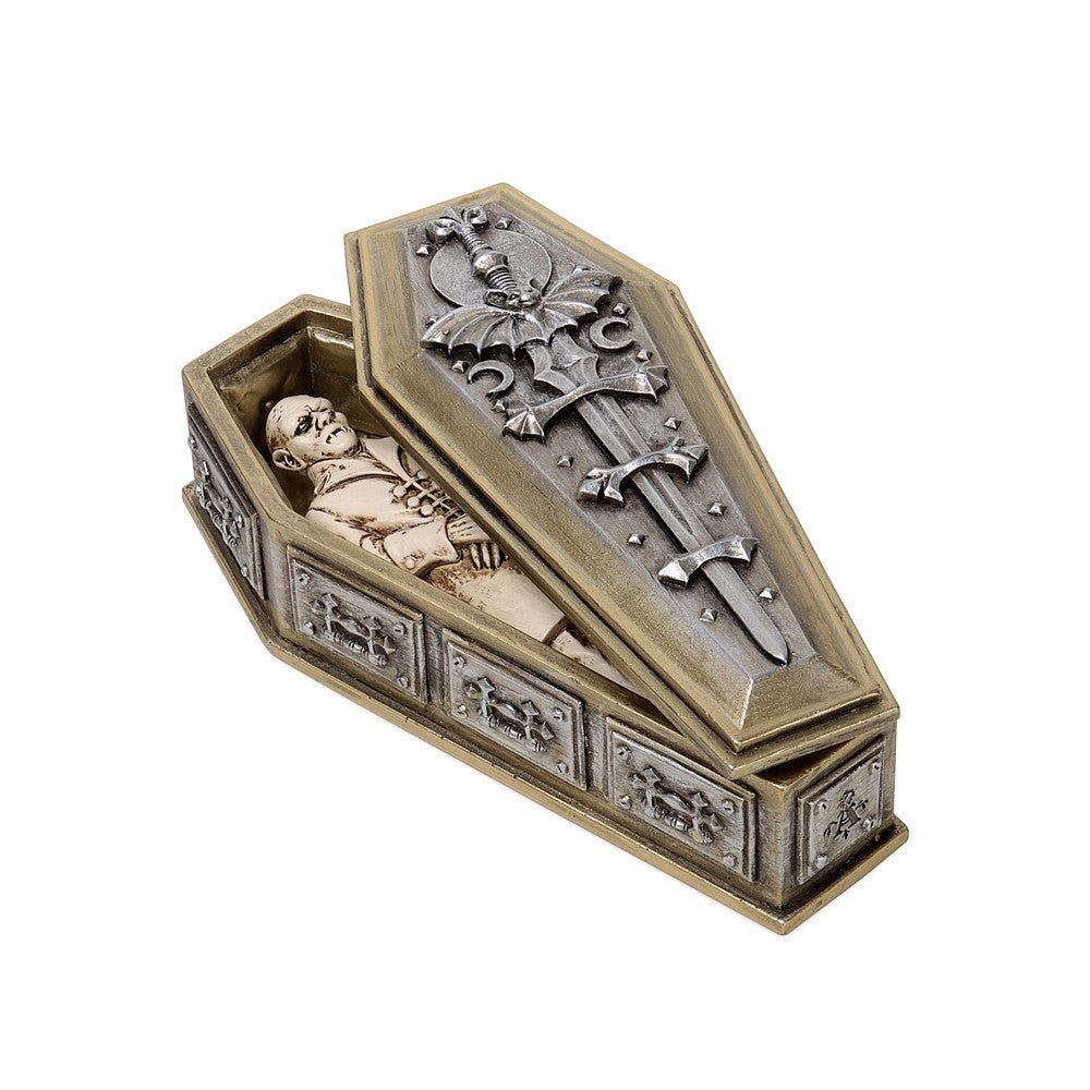 7.5&quot; Nosferatu&#39;s Rest Casket &amp; Figure, SKU AL-V117, UPC 700317126362