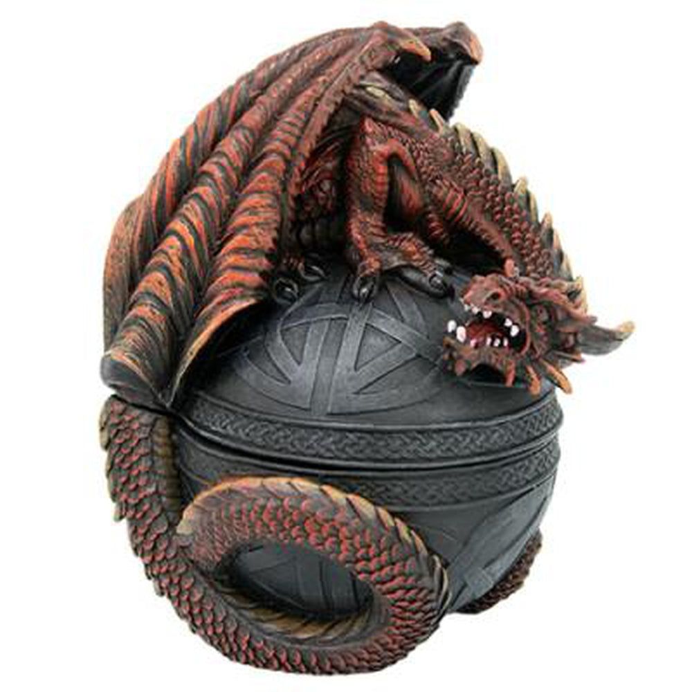 6.5&quot; Celtic Dragon Display Box, SKU PG-10650, UPC 700317074083
