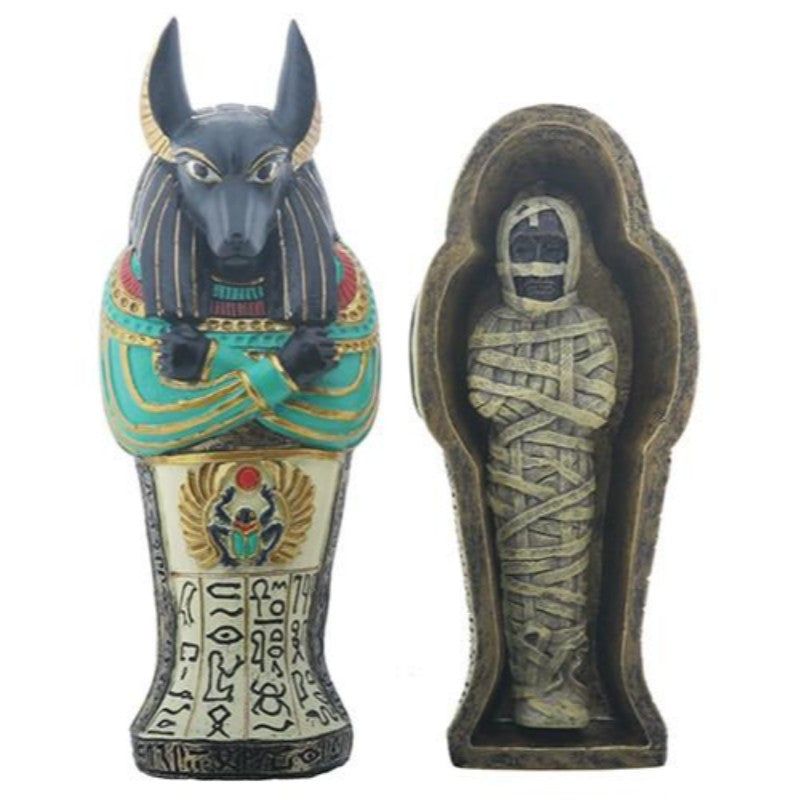 5&quot; Anubis Coffin with Mummy Statue, SKU PG-Y8564, UPC 700317290414