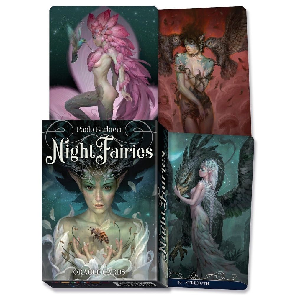 Barbieri Night Fairies Oracle Cards by Paolo Barbieri, Rachel Paul, SKU LW1926, UPC 700317077169