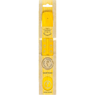 12&quot; Chakra Incense Stick Holder - Solar Plexus, SKU PG-14562-E, UPC 700317033615