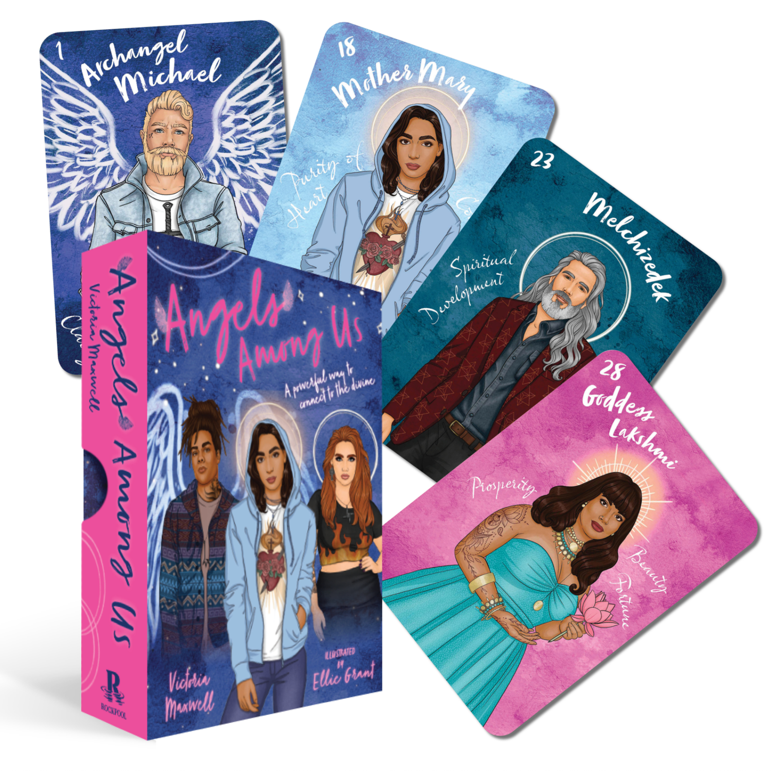 Angels Among Us Deck by Victoria Maxwell, Ellie Grant, SKU RP-25, UPC 6016024266234