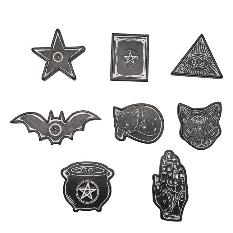 Wicca Incense Holder Set (Pack of 8), SKU PG-14752, UPC 700317036012