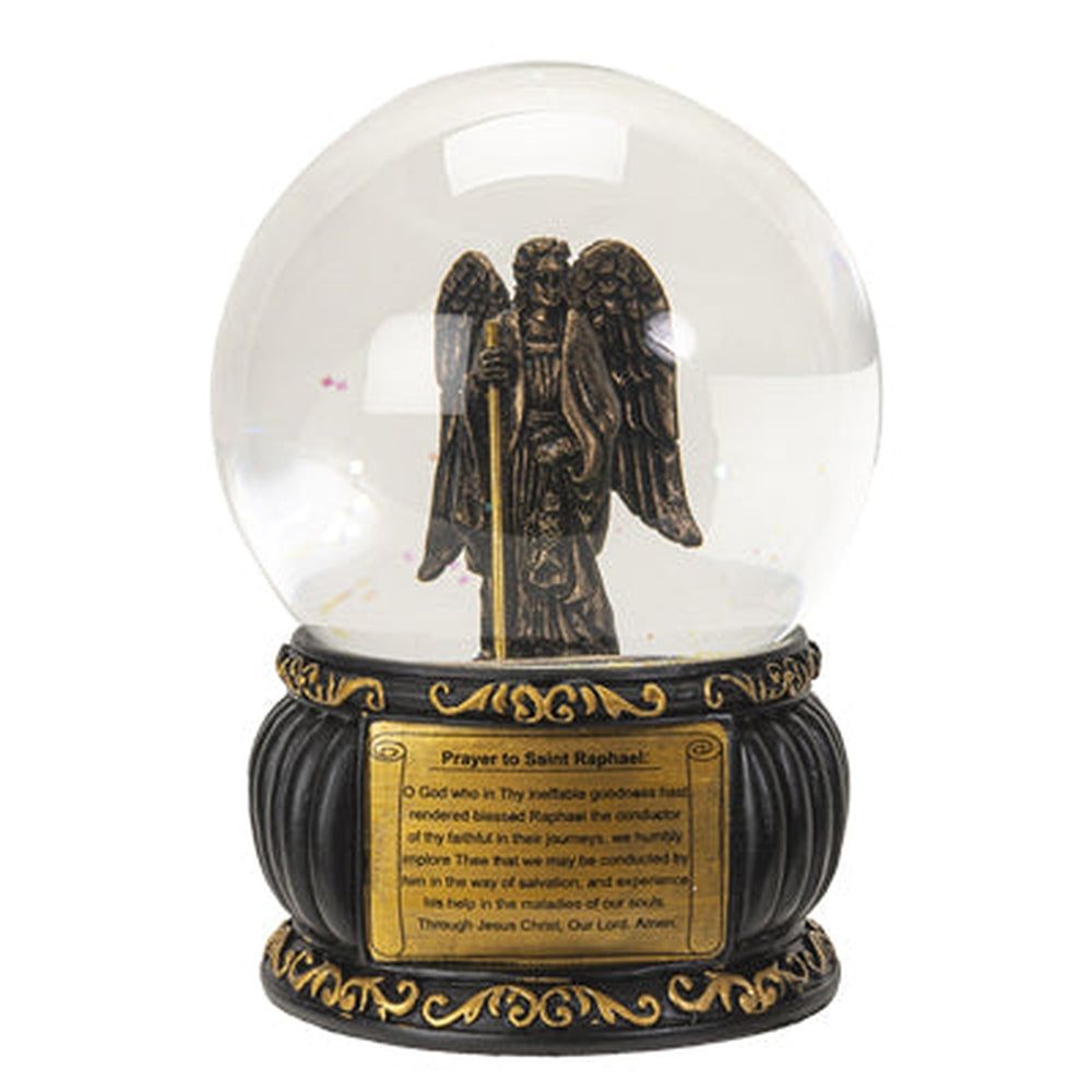 4.75&quot; St. Raphael Water Globe, SKU PG-15029, UPC 700317071242