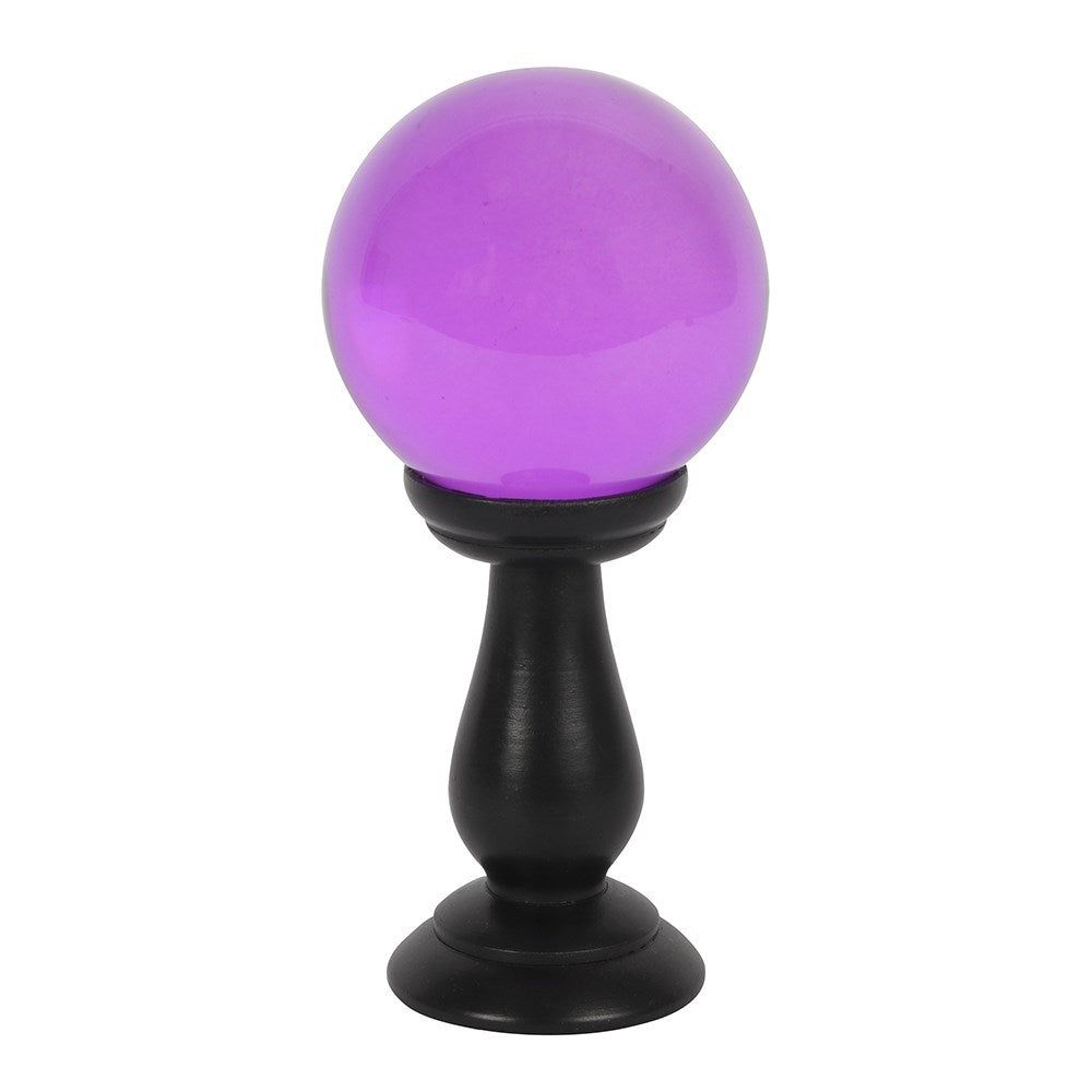 7&quot; Purple Crystal Ball on Stand, SKU PG-15215, UPC 700317117124