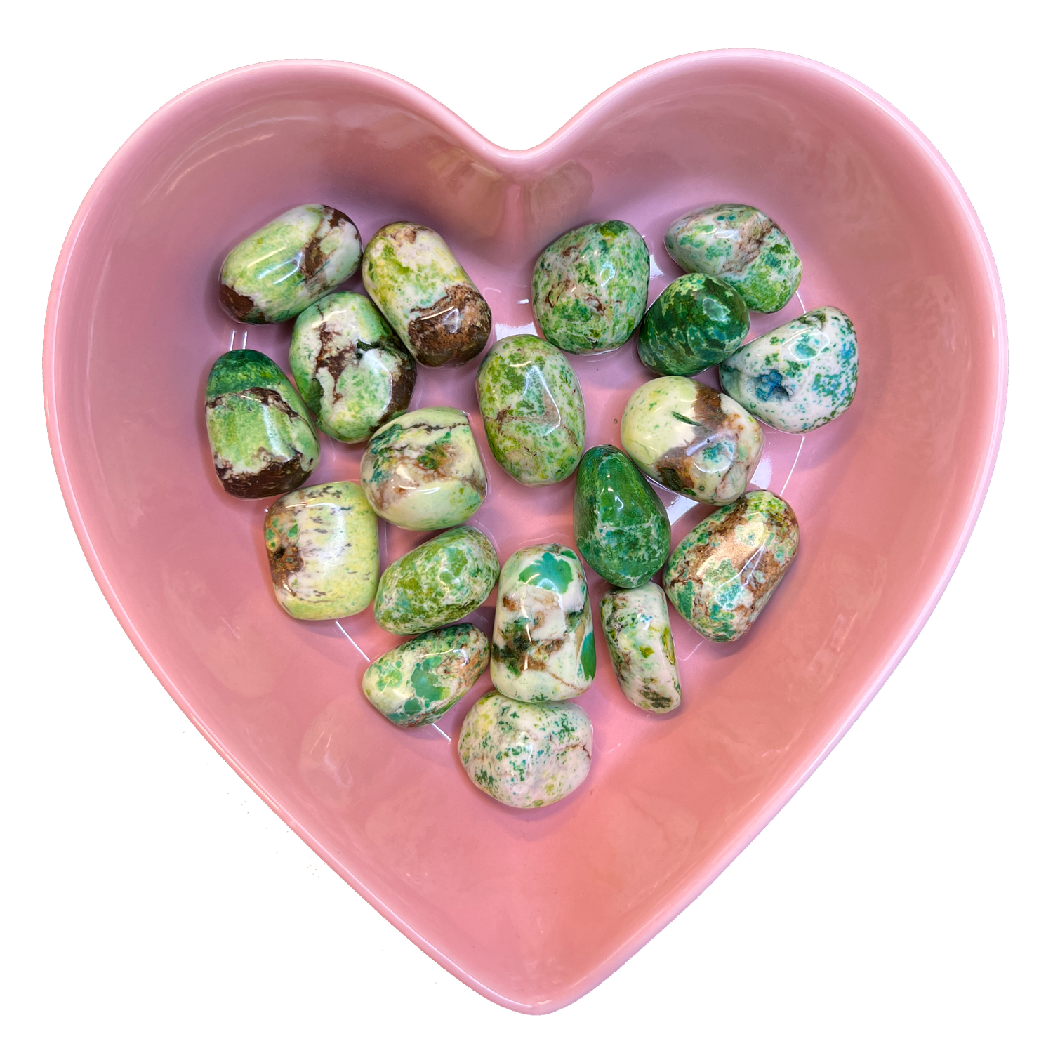 Lemon Chrysoprase Tumbled Stone Natural Gemstone - One Stone, SKU TR-131, UPC 6016004572577
