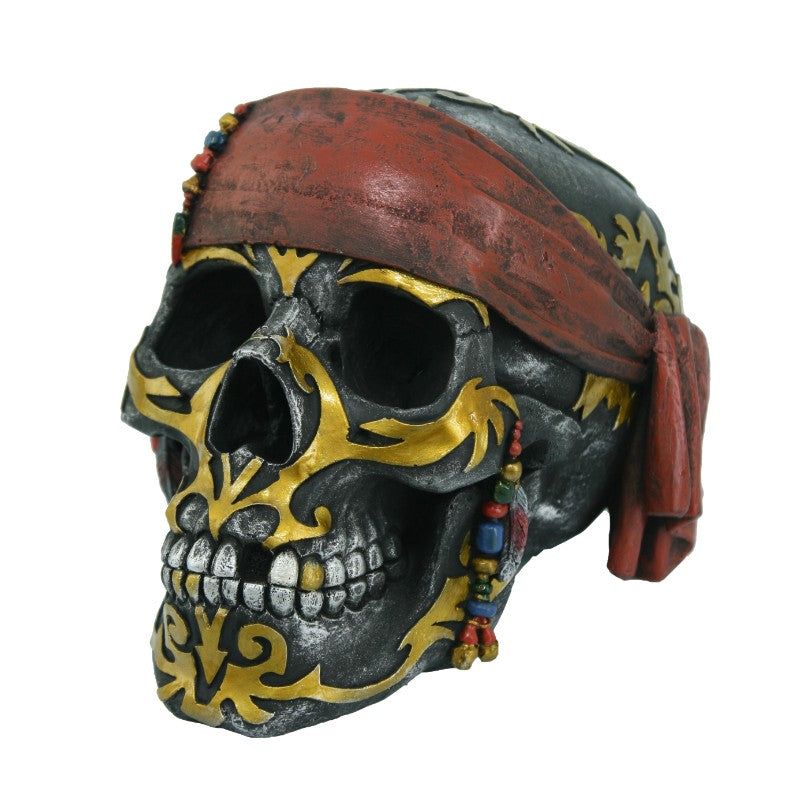 6.25&quot; Pirate Skull Statue, SKU PG-12889, UPC 700317071990