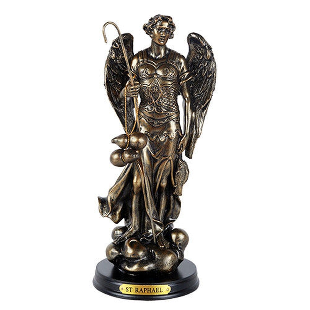8.25&quot; Archangel Statue - Raphael, SKU PG-11480, UPC 700317109952