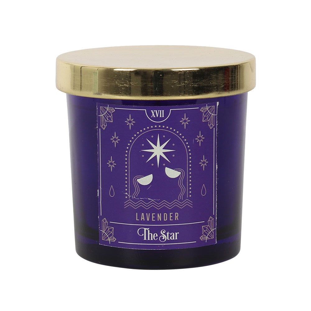 Tarot Series Glass Jar Candles - The Star - Lavender, SKU PG-14564, UPC 700317032175